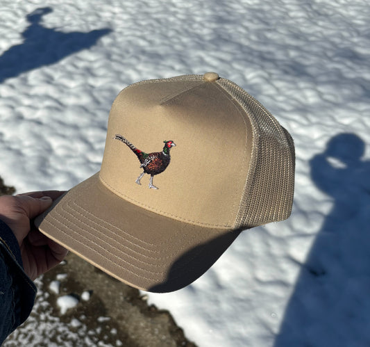 Pheasant Trucker Hat, Khaki