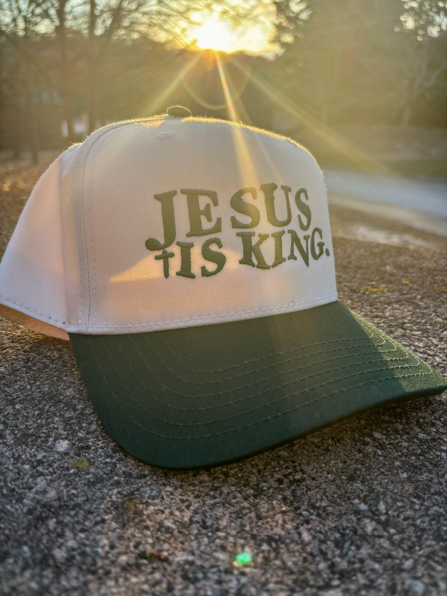 Jesus Is King Hat, Green