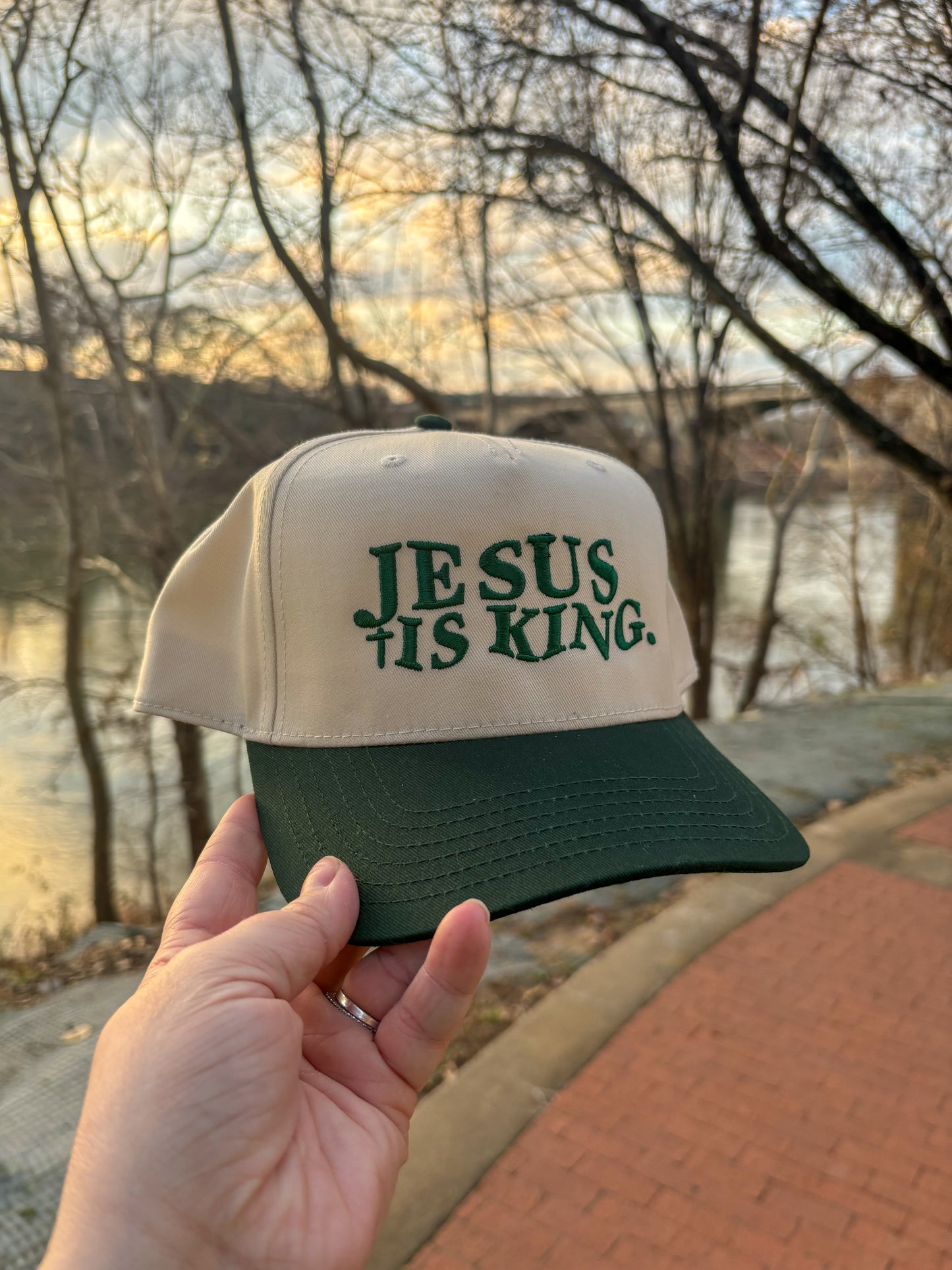 Jesus Is King Hat, Green