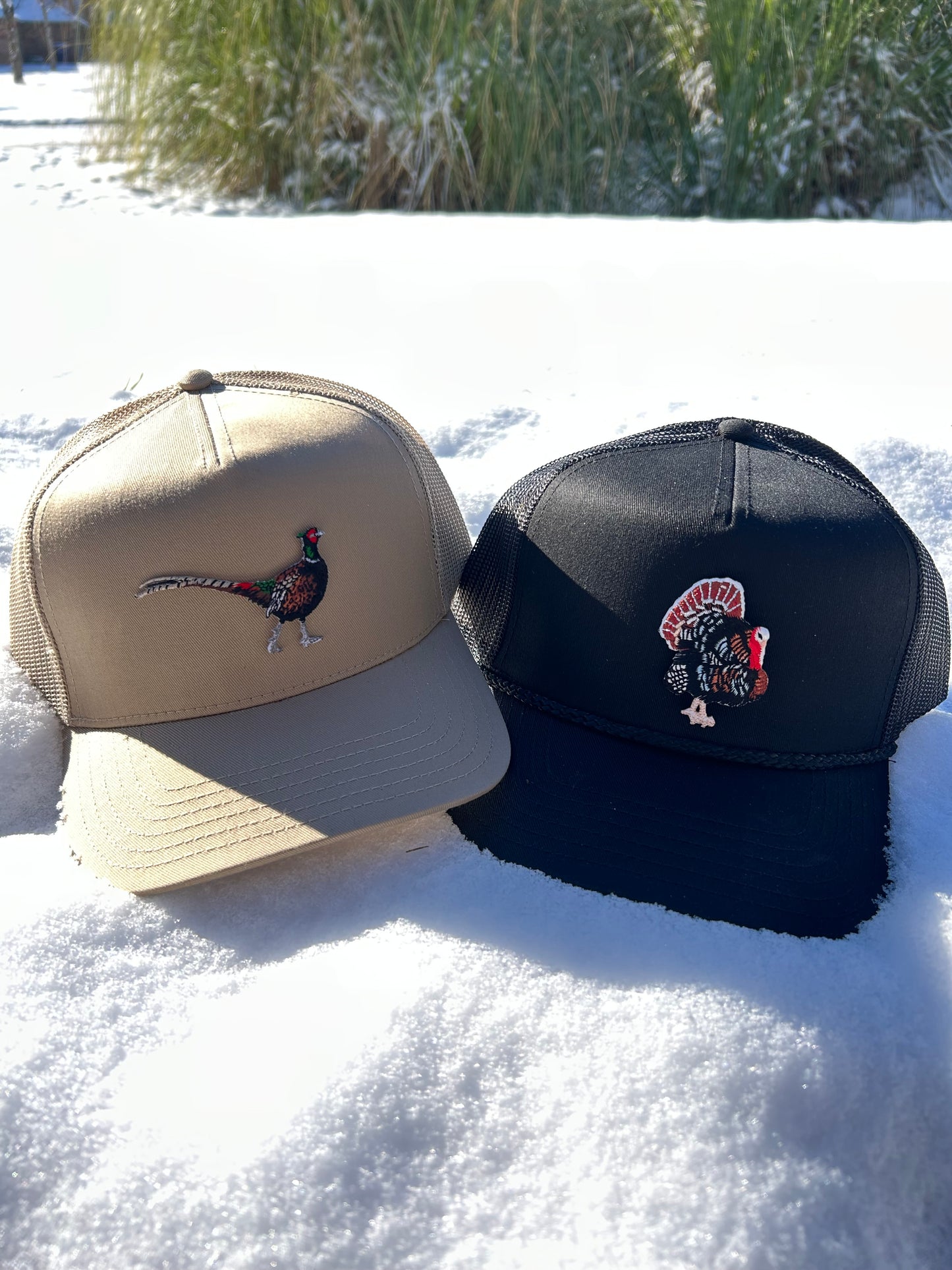 Pheasant Trucker Hat, Khaki